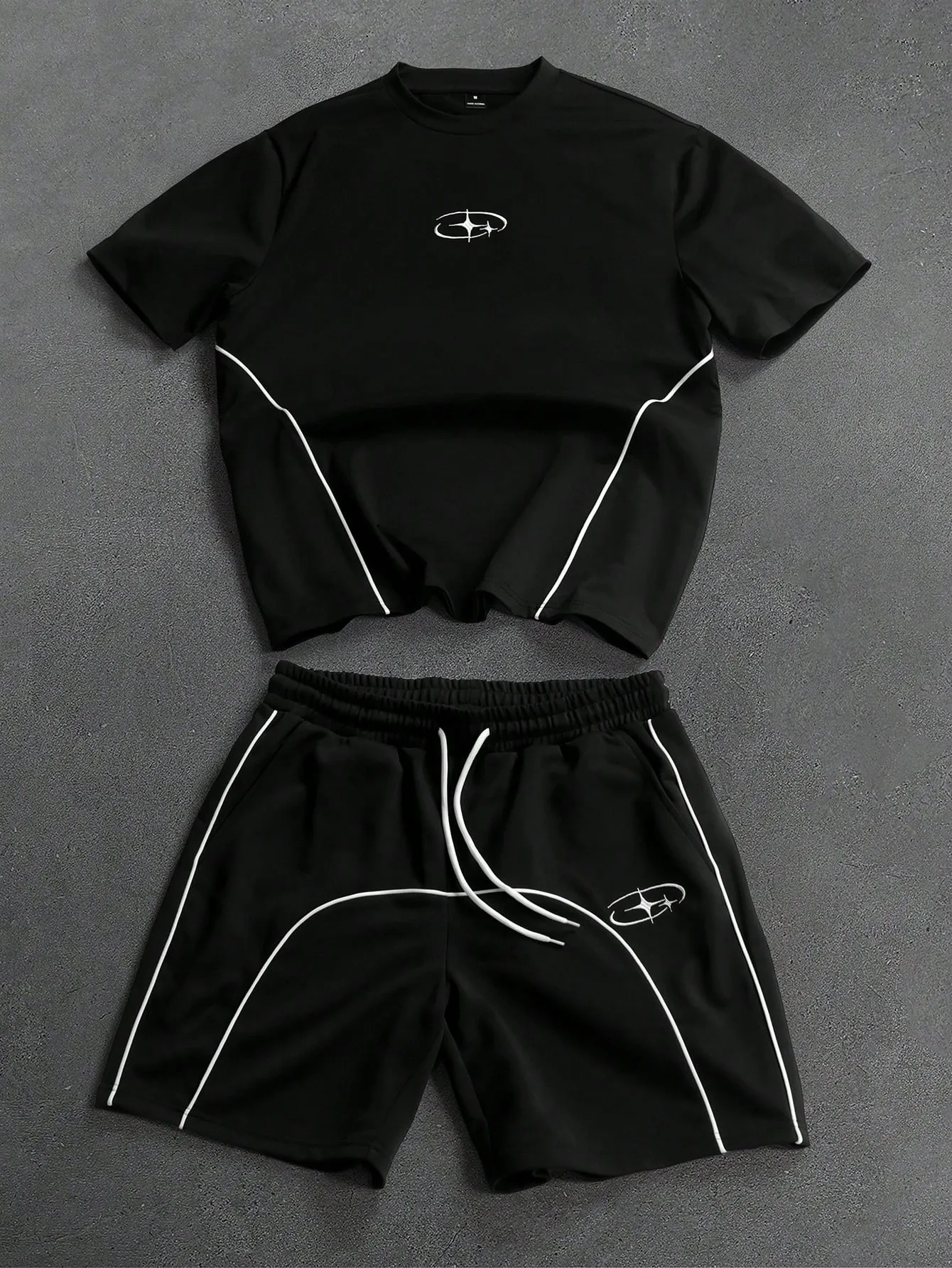 2026 Summer New Men's Short-Sleeved Set with 3D Patterned Print for Street Casual Fashion Comfortable and Breathable - Image 2