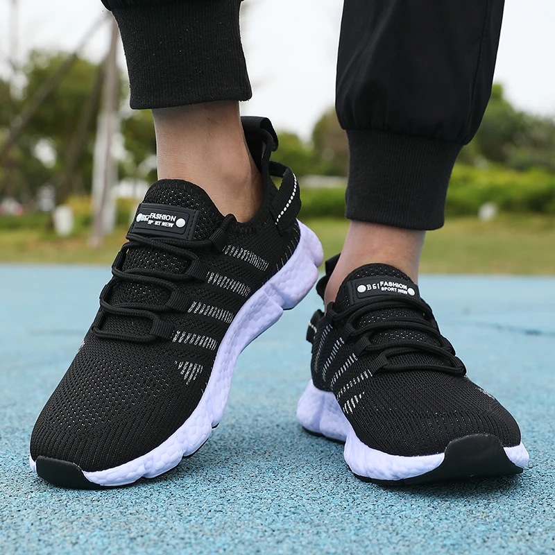 New Summer Soft Soled Running Shoes Men Mesh Breathable Casual Shoes Comfortable Fashionable Versatile Outdoor Exercise Shoes - Image 3