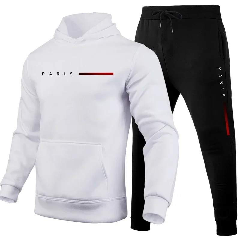 Hot Sale Men's Tracksuit Men Daily Comfortable Single Hooded Sportswear and Sweatpants Man Fashion Sports Suits Jogging Simple - Image 2
