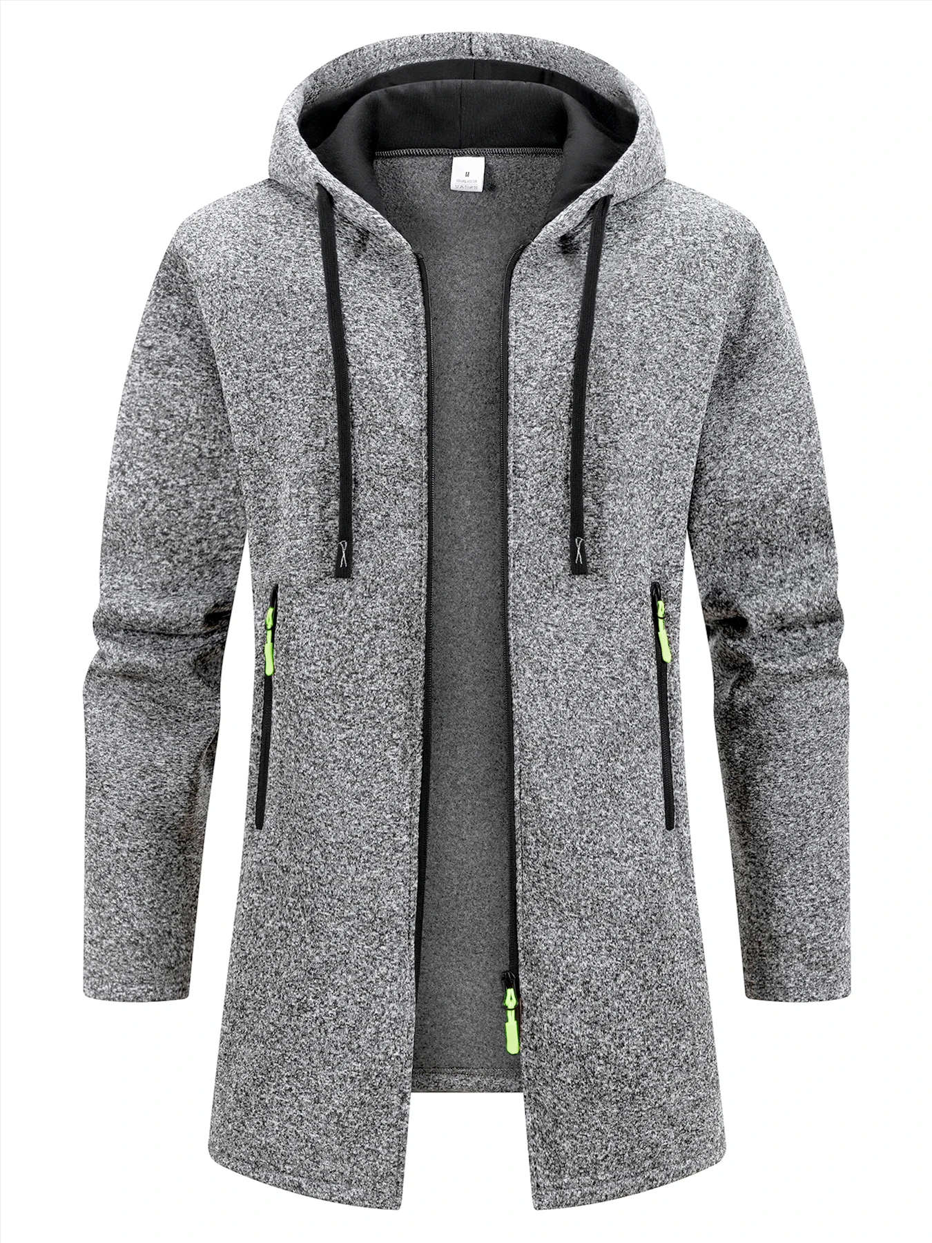New Streetwear Men's Long Sleeve Sweatshirts for Men Zipper Hooded Oversize Winter Warm Jacket Coat Outdoor Tracksuit Men - Image 6