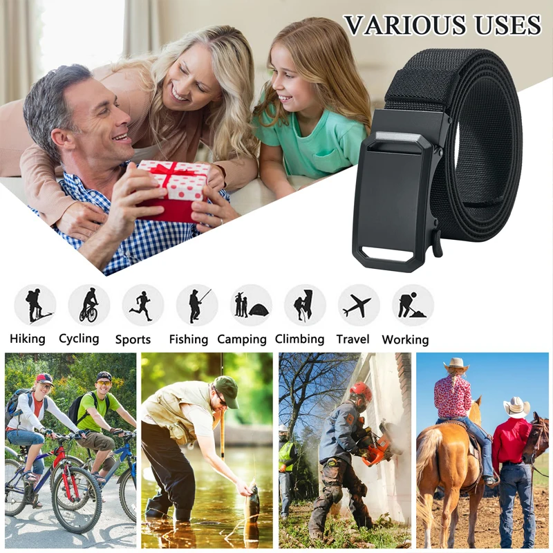 Tactical Belt Men Canvas Automatic Buckle Metal Belt Durable Casual Outdoor Hunting Waist Adventure Training Tactical Pants Belt - Image 6