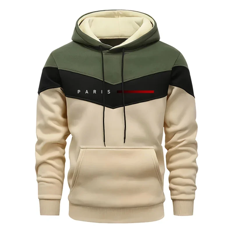 Paris Fashion Men's Hoodies Set Daily Casual Sports Hooded Sweatshirt and Jogger Pants Male Urban Trend Warm Pullover Tracksuit - Image 6