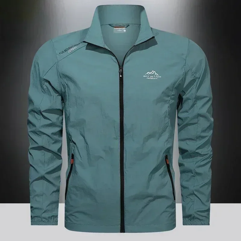 UPF100+ Men Summer Windbreaker Zip Pockets Uv Sun Protection Jackets Breathable Ultra-light Clothes Outdoor Skin Thin Coats Camp - Image 3