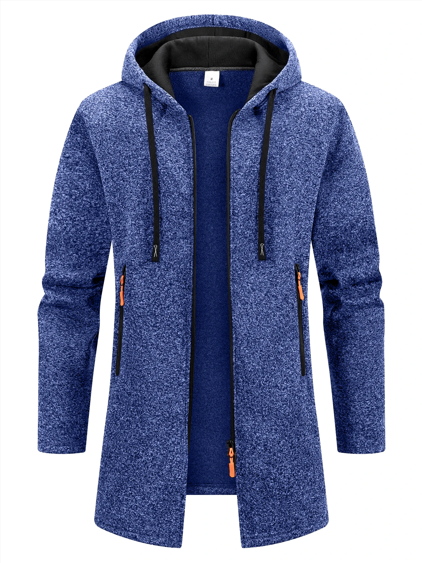 New Streetwear Men's Long Sleeve Sweatshirts for Men Zipper Hooded Oversize Winter Warm Jacket Coat Outdoor Tracksuit Men - Image 5