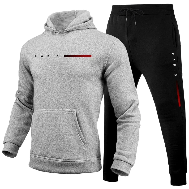 Hot Sale Men's Tracksuit Men Daily Comfortable Single Hooded Sportswear and Sweatpants Man Fashion Sports Suits Jogging Simple - Image 3