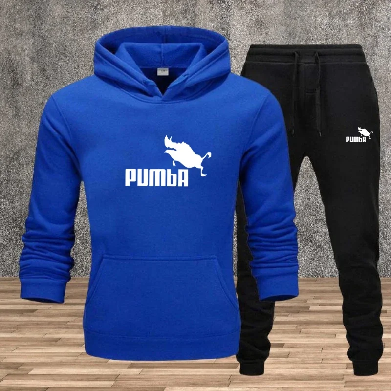 Eco Friendly Mens Tracksuit Retro Print Sweatshirt Sweatpants Set Casual Office Home Sports Wear mens clothes tracksuit men - Image 5