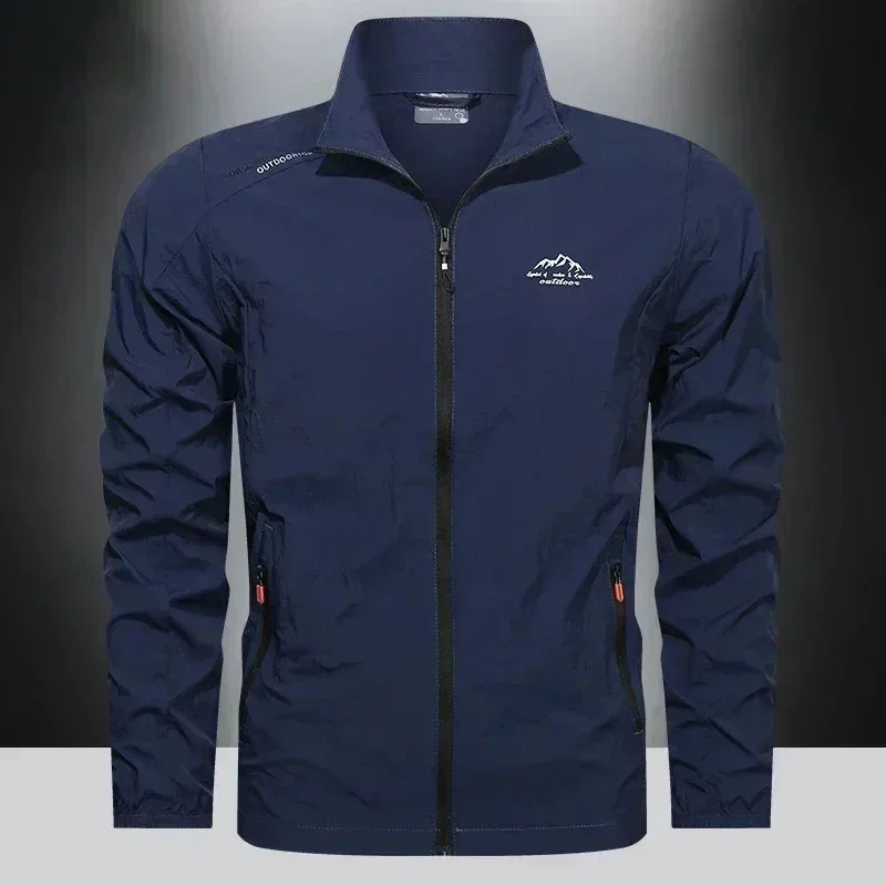 UPF100+ Men Summer Windbreaker Zip Pockets Uv Sun Protection Jackets Breathable Ultra-light Clothes Outdoor Skin Thin Coats Camp - Image 2