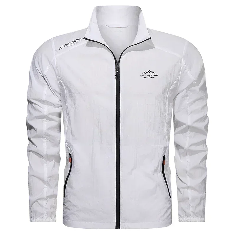 UPF100+ Men Summer Windbreaker Zip Pockets Uv Sun Protection Jackets Breathable Ultra-light Clothes Outdoor Skin Thin Coats Camp - Image 4