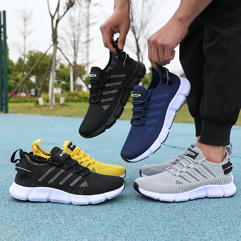 New Summer Soft Soled Running Shoes Men Mesh Breathable Casual Shoes Comfortable Fashionable Versatile Outdoor Exercise Shoes - Image 2