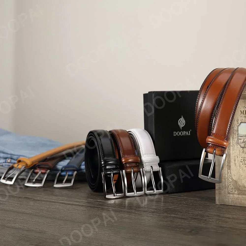 Men's Leather Belt Needle Buckle Belt Trendy New Casual Genuine Leather LONG Large Belts Cowhide Men's Belt Plus Size Men Belts - Image 6
