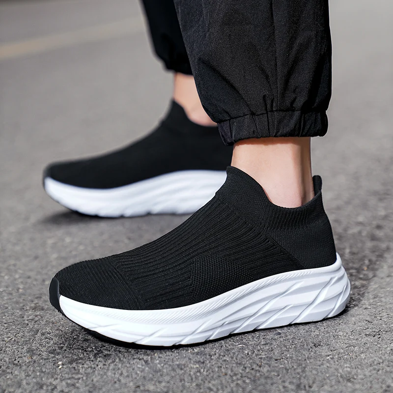 MAEDEF Men's Running Shoes Lightweight Breathable Mesh Elastic Comfortable Durable Fashion Casual Hot Selling Sports Sneakers - Image 3
