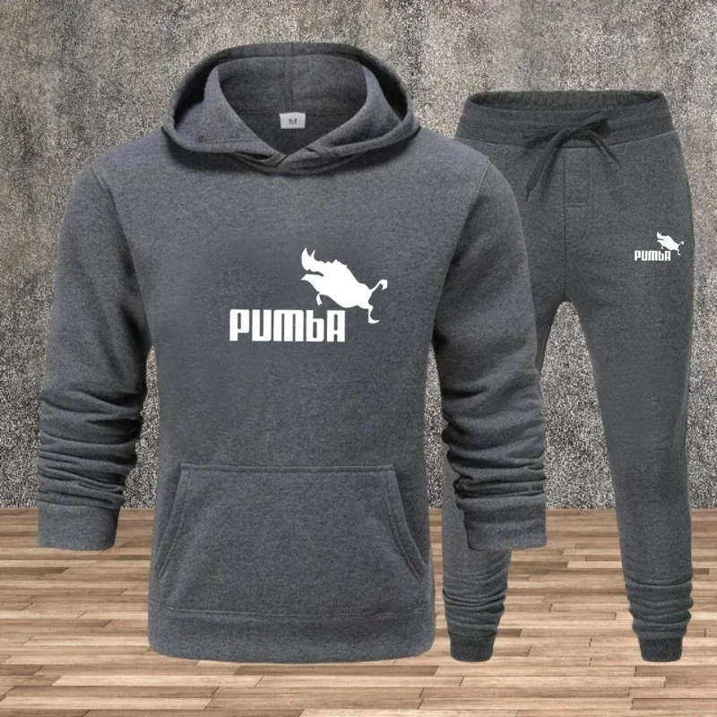 Eco Friendly Mens Tracksuit Retro Print Sweatshirt Sweatpants Set Casual Office Home Sports Wear mens clothes tracksuit men - Image 4