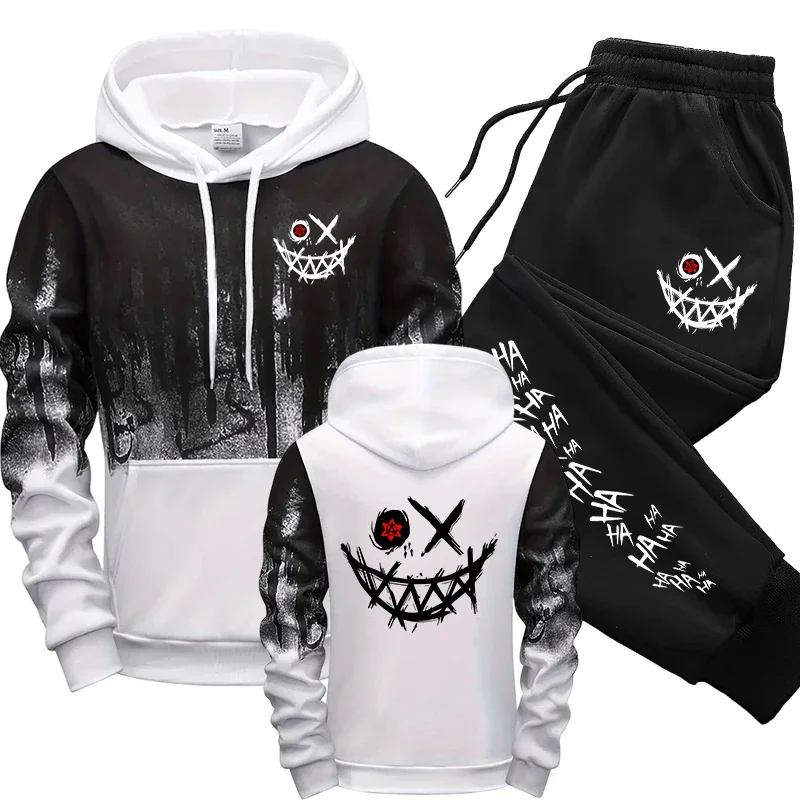 2025 Urban Fashion Hoodies Sportswear Men's Set Hooded Sweatshirts Sweatpants Autumn Winter Male Daily Casual Sports Jogger Suit - Image 4