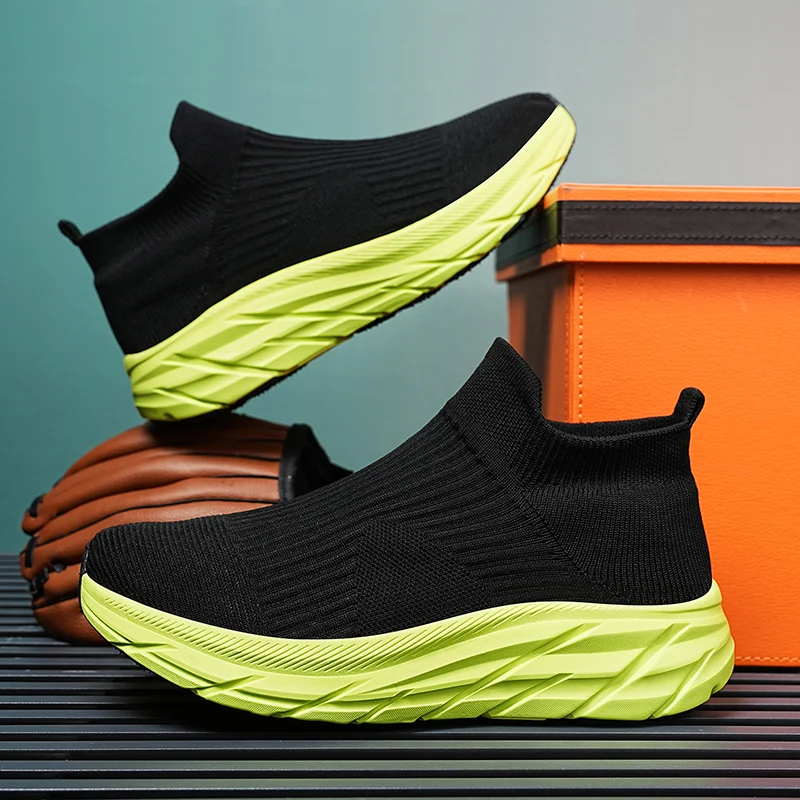 MAEDEF Men's Running Shoes Lightweight Breathable Mesh Elastic Comfortable Durable Fashion Casual Hot Selling Sports Sneakers - Image 6