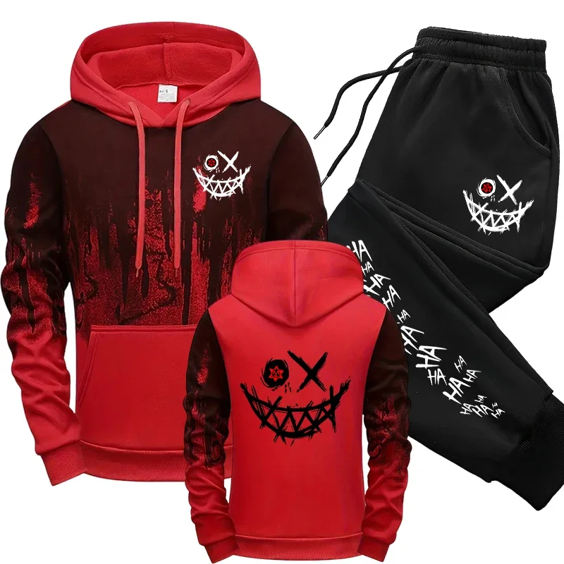 2025 Urban Fashion Hoodies Sportswear Men's Set Hooded Sweatshirts Sweatpants Autumn Winter Male Daily Casual Sports Jogger Suit - Image 3