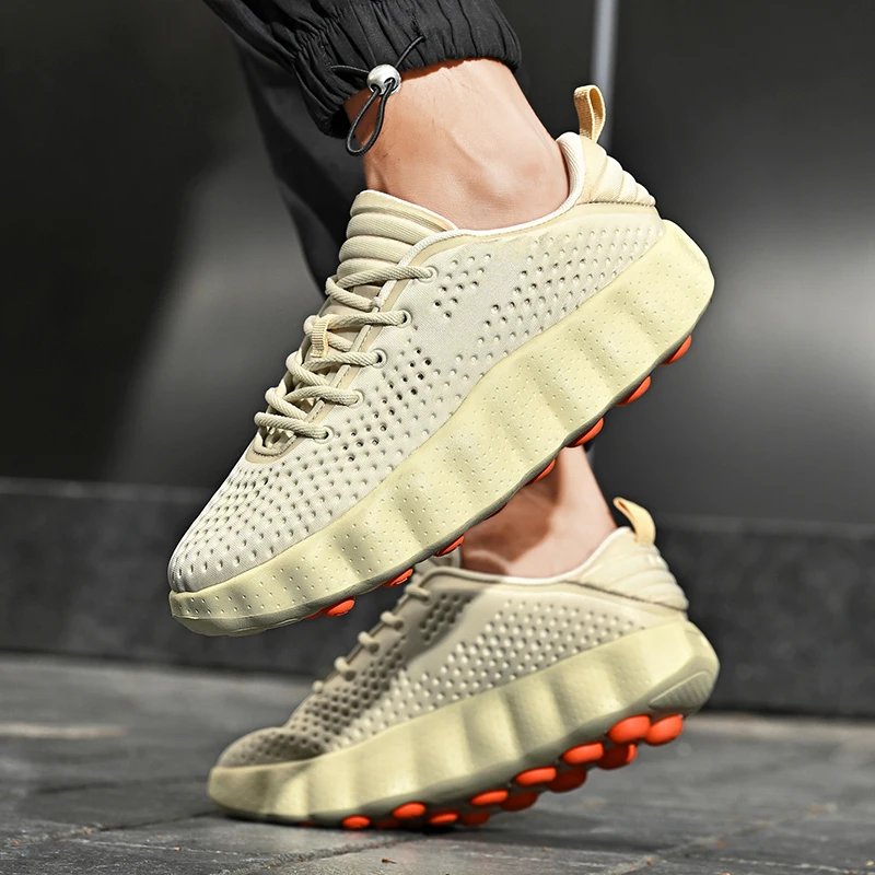 Brand Men Casual Shoes Thick Sole Soft Fashion Sneakers Summer Breathable Male Walking Shoes Zapatillas Hombre Mens Shoes - Image 3