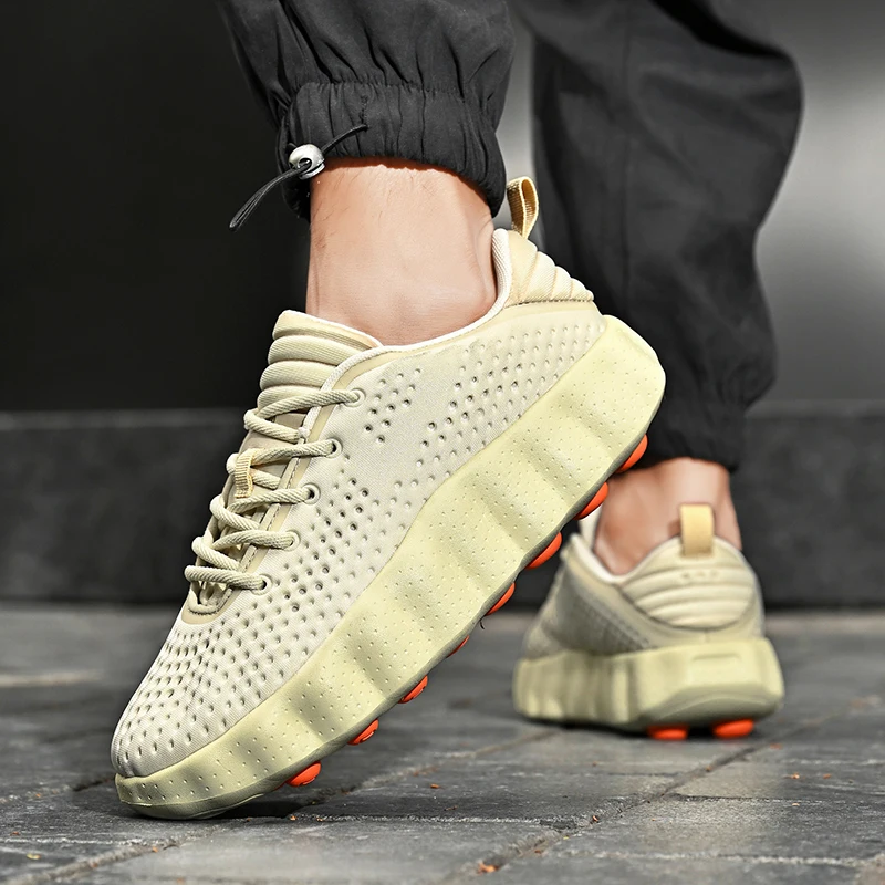 Brand Men Casual Shoes Thick Sole Soft Fashion Sneakers Summer Breathable Male Walking Shoes Zapatillas Hombre Mens Shoes - Image 2