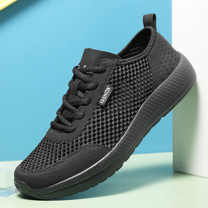 Men Soft Sport Shoes Breathable Fashion Mesh Running Shoes Comfortable Man High Quality Outdoor Lightweight Sneakers for Men - Image 3