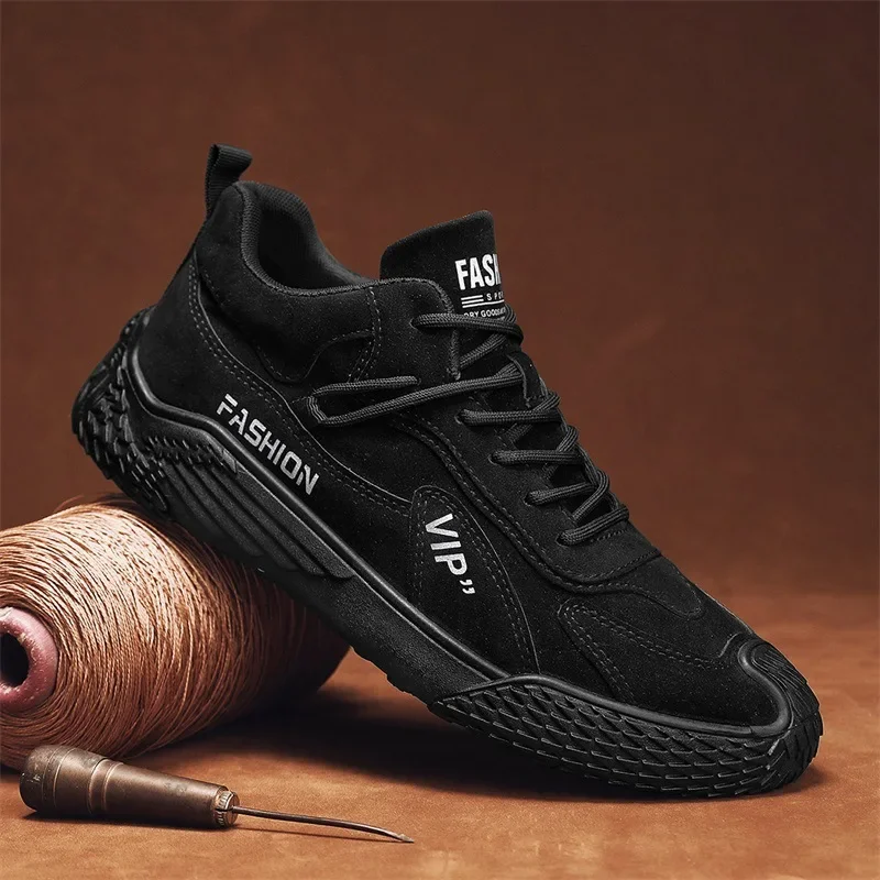 Casual Sneakers 2025 Summer New Fashion Increase Anti-slip Low-top Casual Sports Shoes Labor Protection Shoes Work Shoes - Image 2